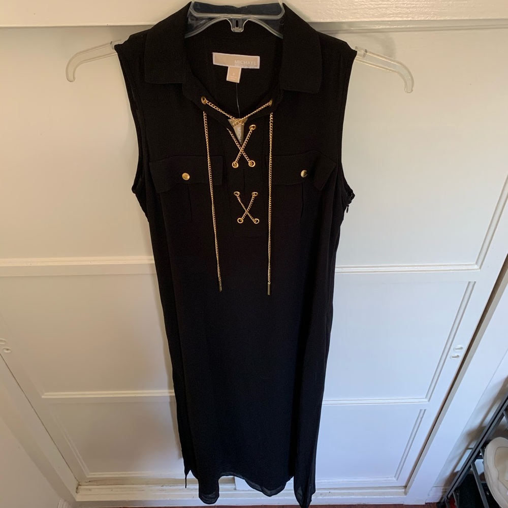 Michael Kors Collared Maxi Dress